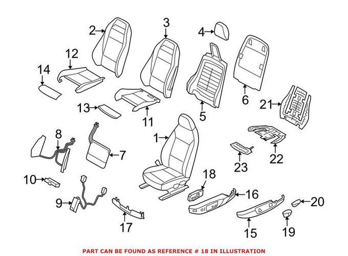 BMW Power Seat Switch 61319265262